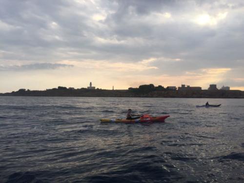 L'incontro dei kayak a Capo Colonna